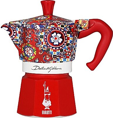 Bialetti x Dolce Gabbana Sicilian Cart Moka Express Coffee Maker 3 Cup