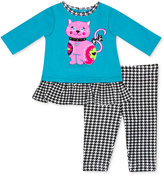 Thumbnail for your product : Baby Essentials Baby Girls' 2-Piece Cat Top & Leggings Set