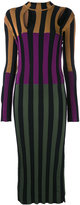 Nina Ricci - colour block striped dress - women - Viscose - L