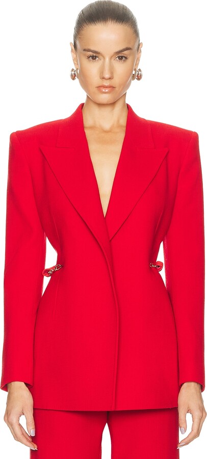 Gabriela Hearst Epona Blazer in Red