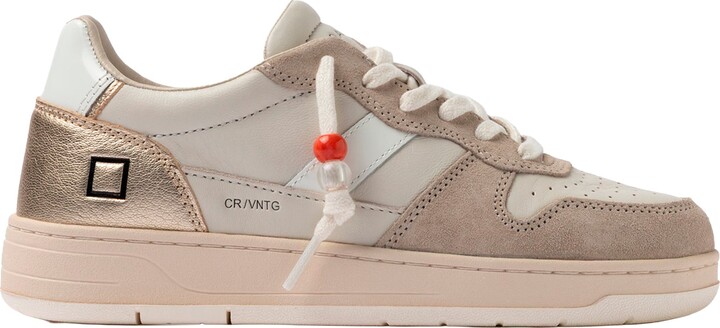 D.A.T.E Court Sneakers 2.0 Vintage Calf Ivory