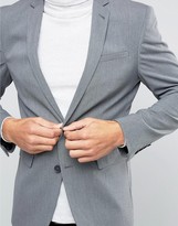 Thumbnail for your product : ASOS Skinny Smart Blazer in Salt And Pepper