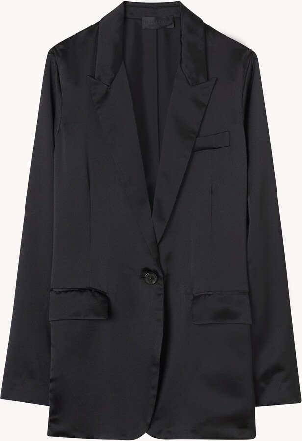 Nili Lotan Silk Eveline Jacket - ShopStyle Blazers