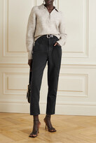 Thumbnail for your product : Isabel Marant Nadeloisa Paneled High-rise Tapered Jeans