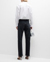 Thumbnail for your product : Moussy Vintage Northvile High Rise Straight Ankle Jeans