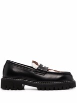 Thumbnail for your product : Henderson Baracco Animal Print Leather Loafers