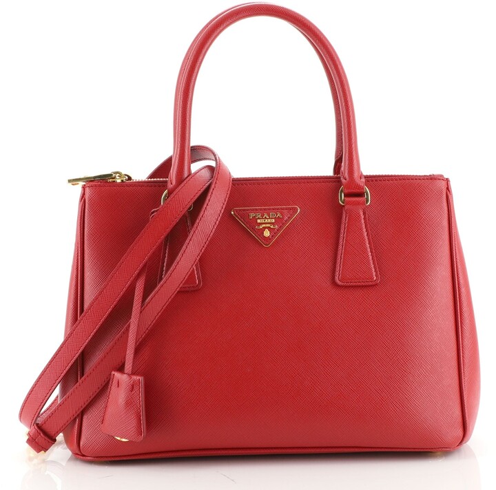 prada galleria double zip