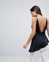 Thumbnail for your product : ASOS Design Glam Longline Plunge Cami