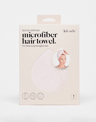 Kitsch Microfibre Hair Towel - Blush