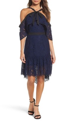 Adelyn Rae Women's Tracy Cold Shoulder Lace Dress
