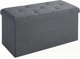 Ebern Designs Folding Storage Ottoman Bench