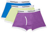 Thumbnail for your product : Topman Bright Plain 3 Pack Underwear