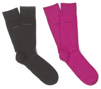 HUGO BOSS Men's Twin Pack Socks Pink/Black