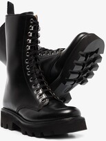 Thumbnail for your product : Grenson Black Mavis Lace-Up Leather Boots