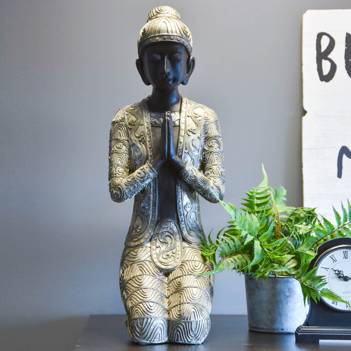 Dunelm Praying Buddha Silver ShopStyle Tree Ornaments