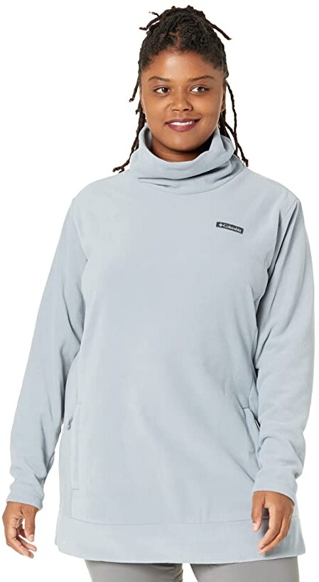 fleece tunic sweatshirt