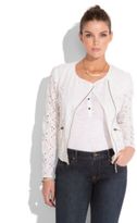 Thumbnail for your product : Lucky Brand White Eyelet Moto