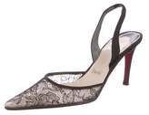 Thumbnail for your product : Christian Louboutin Lace Pointed-Toe Pumps