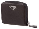 Thumbnail for your product : Prada Saffiano Compact Wallet