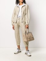 Thumbnail for your product : Brunello Cucinelli Metallic Cropped Track Pants