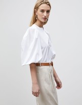 Thumbnail for your product : Lafayette 148 New York Lexi Blouse In Italian Sculpted KindCotton