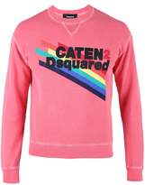 Thumbnail for your product : DSQUARED2 Fuxia Front Printed Sweatshirt