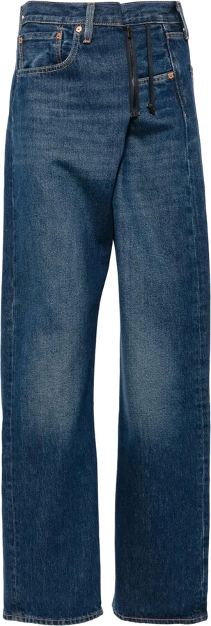 Bless x Levi's zip-detail cotton jeans