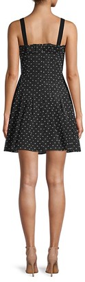 Rebecca Taylor Dotted Fit--Flare Dress