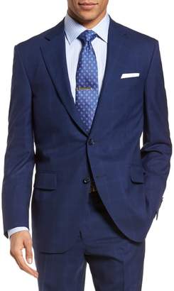 Peter Millar Classic Fit Windowpane Wool Suit