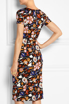 Thumbnail for your product : Suno Printed stretch-silk dress