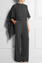 Thumbnail for your product : Valentino Cape-back silk jumpsuit