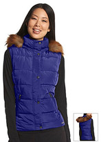 Thumbnail for your product : Marc New York 1609 Marc New York Performance Puffer Vest with Faux Fur Hood Trim