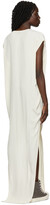 Thumbnail for your product : Rick Owens Off-White Silk Arrowhead Gown Dress