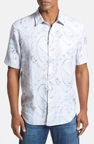Thumbnail for your product : Tommy Bahama 'Bob Paisley' Island Modern Fit Short Sleeve Linen Sport Shirt