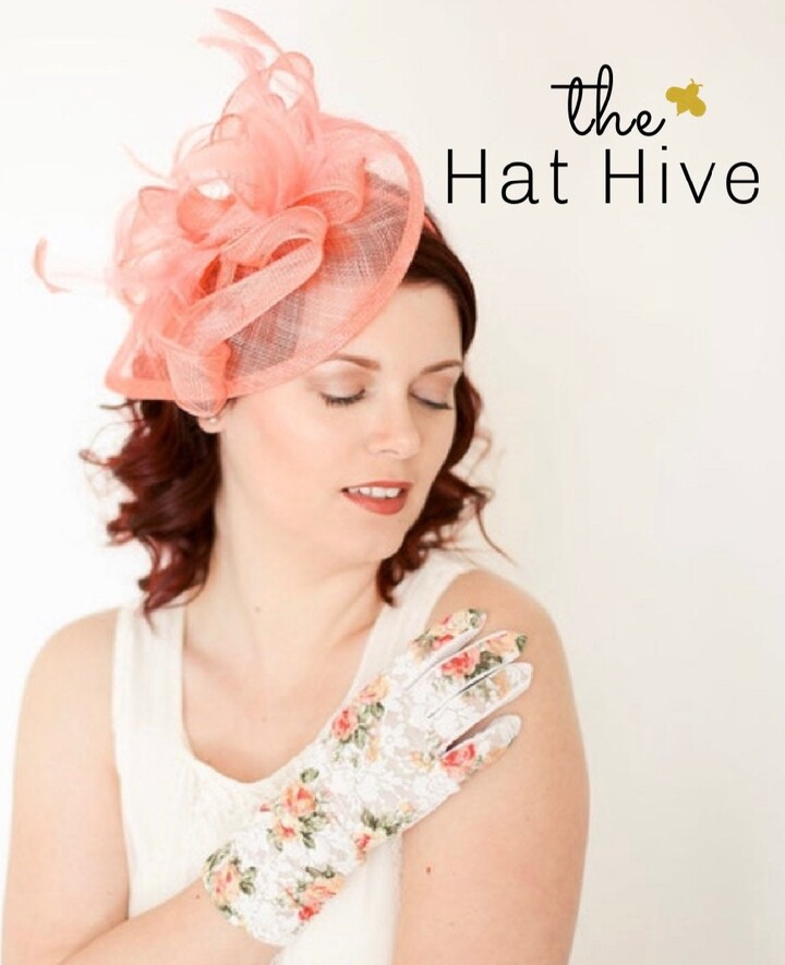 Etsy Coral Pink Fascinator Formal Hat For Women High Tea Garden Party Headpiece Mother Of The Bride Fascinator Kentucky Derby Horse Races