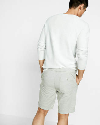 Express 10 Inch Linen-Cotton Drawstring Shorts