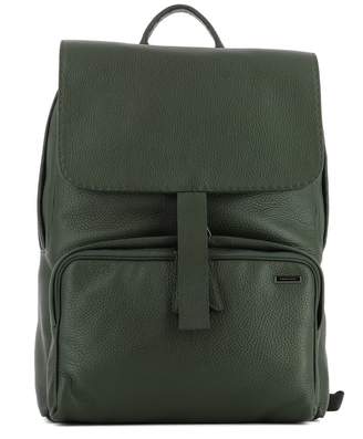 Zanellato Military Green Leather Backpack