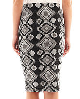 Thumbnail for your product : JCPenney BY AND BY by & by Aztec Print Midi Skirt