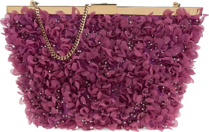 Jimmy Choo Ganache chain-strap clutch bag
