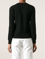Thumbnail for your product : Comme des Garçons PLAY Embroidered Heart V-Neck Jumper