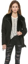 Thumbnail for your product : Just Female Chin Shearling Moto Jacket