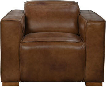 MOTI Furniture Riseholme Reclining Lounge Chair In Full-leather
