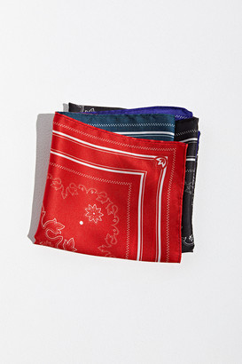 Urban Outfitters Embroidered Quad Paisley Bandana