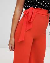 Thumbnail for your product : boohoo Tie Waist Culottes