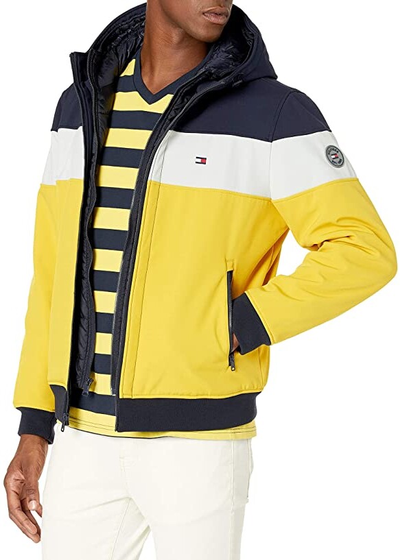 yellow blue red tommy hilfiger jacket