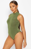 Thumbnail for your product : boohoo High Neck Sleeveless Bodysuit