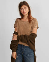 Thumbnail for your product : Express One Eleven Burnout Off The Shoulder London Tee