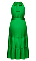Thumbnail for your product : City Chic Halter Lady Maxi Dress - shamrock