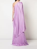 Thumbnail for your product : Mason by Michelle Mason One-Shoulder Cape Gown