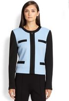 Thumbnail for your product : St. John Quilted Ponte Pocket-Detail Jacket
